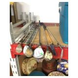 Seven golf clubs assorted