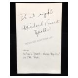 Michael Forest Signature Card
