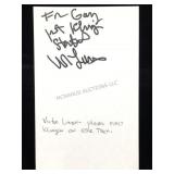 Victor Lundin Signature Card