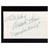 Malachi Throne Signed & Inscribed Notecard