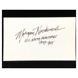 Morgan Woodward Signature Card W/COA