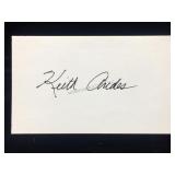 Keith Andes Signature Card W/COA