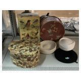 Vintage ladies hats with carrying cases