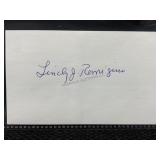 Lindy remigino cut autograph