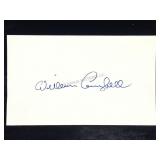 William Campbell Signature Card
