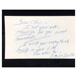 Lezlie Dalton Signed & Inscribed Note Card