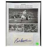 Bob Mathias cut autograph W/COA