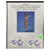 Greg Louganis cut autographs