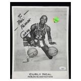 Curly neal autographed jsa photo