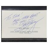 Bob seagren cut autograph W/COA