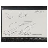 Alberto Tomba cut autograph
