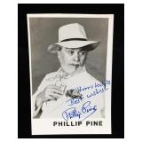 Phillip Pine Signed 3x4 Promo Photo