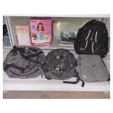 Backpacks and Duffel Bag.