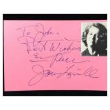 Joan Linville Signature Card