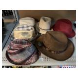 Variety of Fedora Hats.