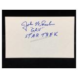 John Wheeler Signature Card W/COA