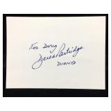 Derek Partridge Signature Card