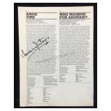 Lawrence Montaigne Signed Page 54 From Star Trek