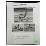 Harrison Dillard cut autograph W/COA