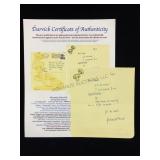 Arnold Moss Handwritten, Addressed & Signed