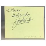 Joseph Ruskin Signed Paper