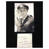 Robert Lansing Signed & Handwritten Note w/ Photo