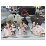 Vintage Dresden-Style Porcelain Figurines and
