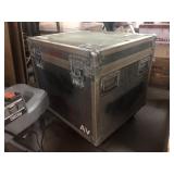 Hard travel case On wheels, approx 26x23x27in