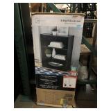Mainstays 3-Shelf Bookcase in box, sz 24x11x31in