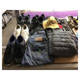Jeans, Shoes, Hats, And Vest Jacket.