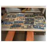 Collection of License Plates.