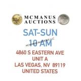 Live Auction Days & Times
