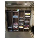 Cassette display wall case with some cassettes