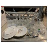 Liquor Decanter, Bar Glasses, Plates, and More.
