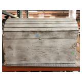 Solid wood trunk, approx 30x15x19in