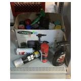 Auto cleaning spray bottles and spray paint and