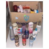 Beauty body sprays lotion first aid shampoo and