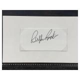 Ralph Boston cut autograph W/Coa