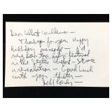 Jeff Corey Handwritten & Signed Note W/COA