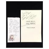 Tanya Lemani Signed & Inscribed Title Page &