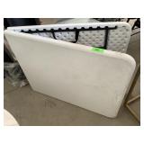 Cosco white Folding plastic table, approx 6ft
