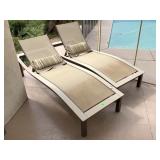 2 Telescope Patio lounge chairs, approx 82in long