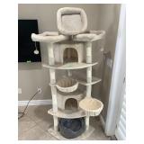 Cat tree w/Bed, approx 5.5ft tall, very top stand