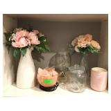 Asstd Home Decor. Faux Flowers, Candle & More
