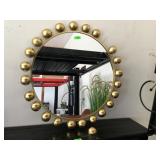 41in Round Wall Mirror. For Repair, See Photos