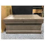 3ft Wide Antique Woodworkers Tool Chest with 3