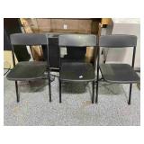 3 Folding chairs