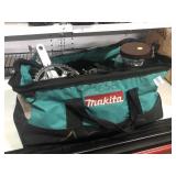 Makita bag w/bicycle parts & tools