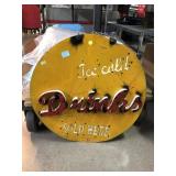 Metal sign ï¿½Joe Cold Drinks Sold Hereï¿½, approx