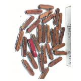 Assorted Pocket Knives with Various Names of